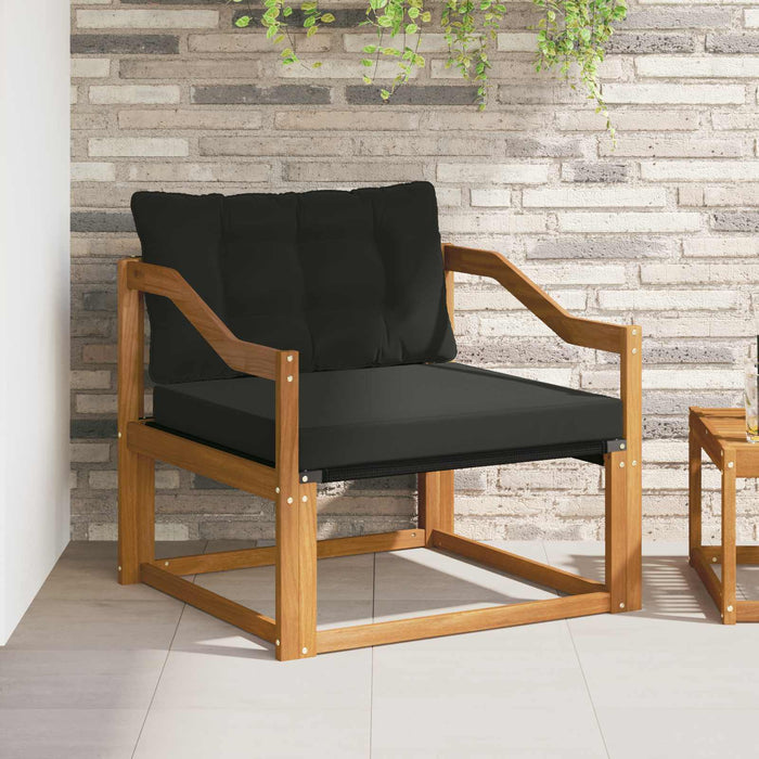 Set de canapele de exterior Lemn solid de Acacia și Textilene - WALTI WALTI