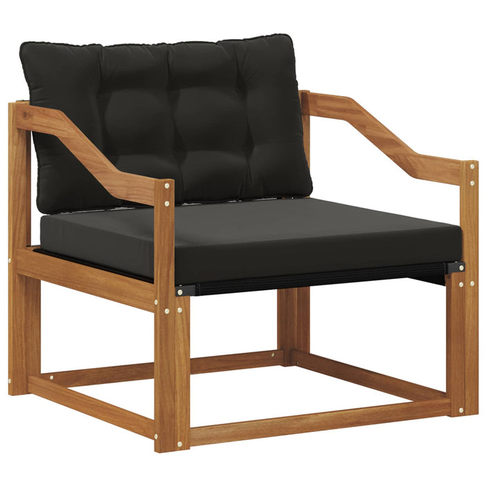 Set de canapele de exterior Lemn solid de Acacia și Textilene - WALTI WALTI