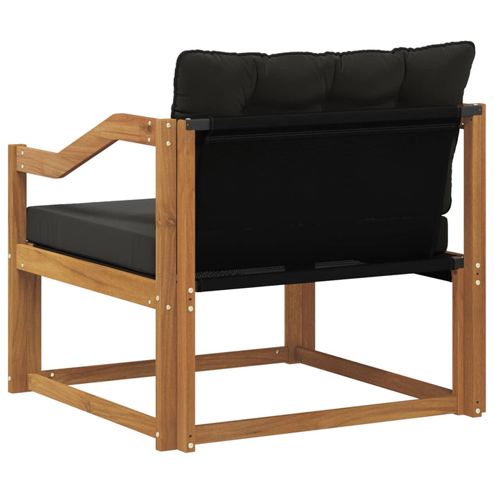 Set de canapele de exterior Lemn solid de Acacia și Textilene - WALTI WALTI