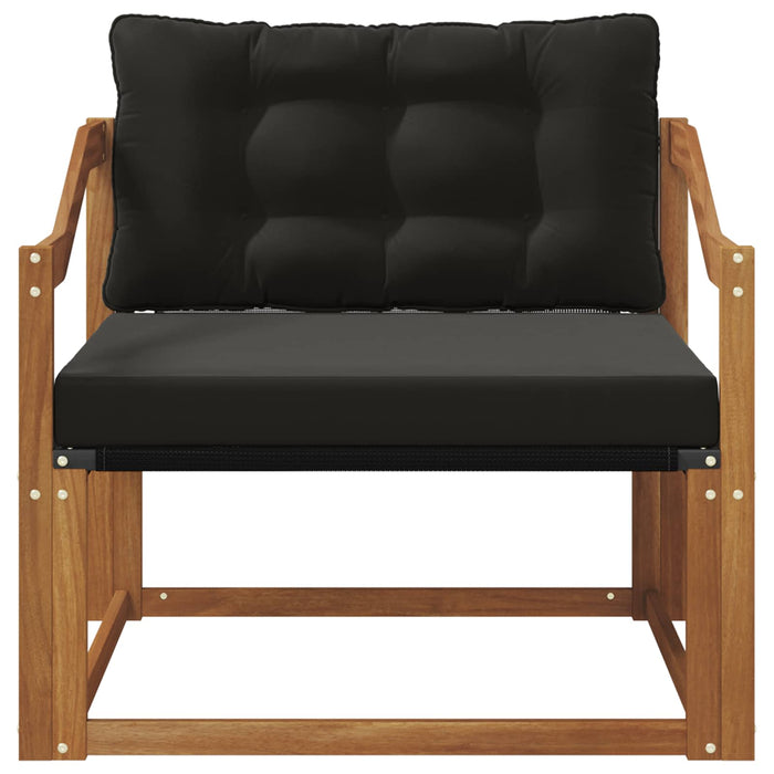 Set de canapele de exterior Lemn solid de Acacia și Textilene - WALTI WALTI