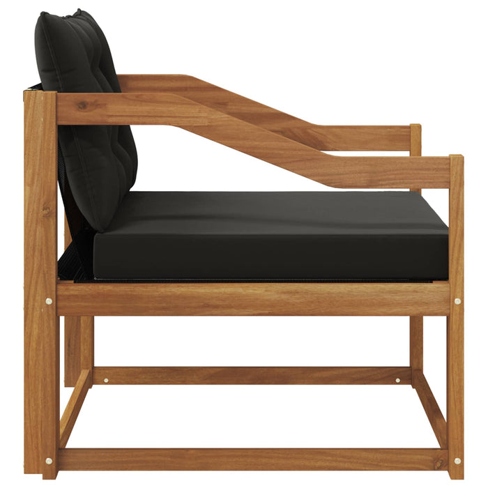 Set de canapele de exterior Lemn solid de Acacia și Textilene - WALTI WALTI