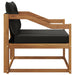 Set de canapele de exterior Lemn solid de Acacia și Textilene - WALTI WALTI
