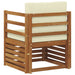 Canapea de exterior Lemn de acacia solid și poliester natural - WALTI WALTI