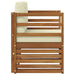 Canapea de exterior Lemn de acacia solid și poliester natural - WALTI WALTI