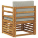 Canapea de exterior Lemn de acacia solid și poliester natural - WALTI WALTI