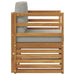 Canapea de exterior Lemn de acacia solid și poliester natural - WALTI WALTI