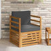 Canapea de exterior Lemn de acacia solid și poliester natural - WALTI WALTI