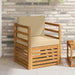 Canapea de exterior Lemn de acacia solid și poliester natural - WALTI WALTI