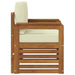 Canapea de exterior Lemn de acacia solid și poliester natural - WALTI WALTI