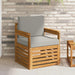 Canapea de exterior Lemn de acacia solid și poliester natural - WALTI WALTI