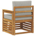 Canapea de exterior Lemn de acacia solid și poliester natural - WALTI WALTI