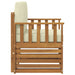 Canapea de exterior Lemn de acacia solid și poliester natural - WALTI WALTI