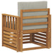 Canapea de exterior Lemn de acacia solid și poliester natural - WALTI WALTI