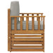 Canapea de exterior Lemn de acacia solid și poliester natural - WALTI WALTI