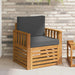 Canapea de exterior Lemn de acacia solid și poliester natural - WALTI WALTI