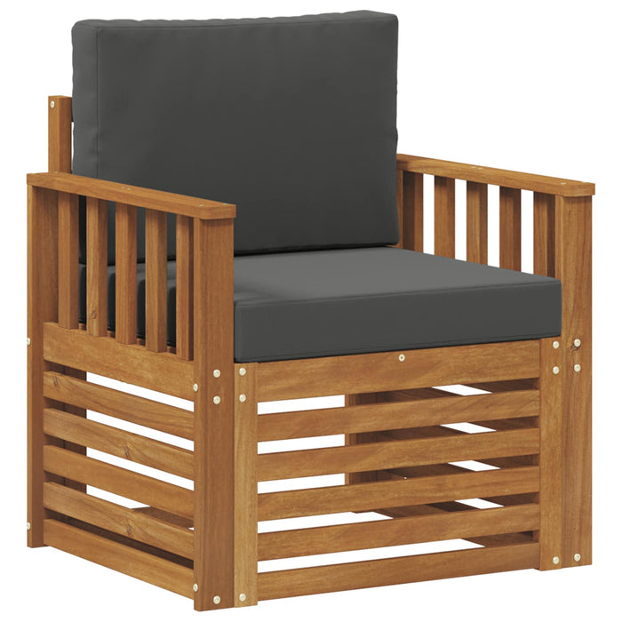 Canapea de exterior Lemn de acacia solid și poliester natural - WALTI WALTI