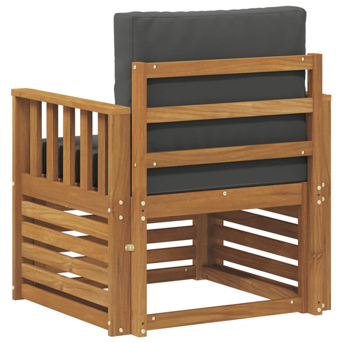 Canapea de exterior Lemn de acacia solid și poliester natural - WALTI WALTI