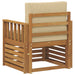 Canapea de exterior Lemn de acacia solid și poliester natural - WALTI WALTI