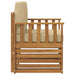 Canapea de exterior Lemn de acacia solid și poliester natural - WALTI WALTI