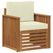 Canapea de exterior Lemn de acacia solid și poliester natural - WALTI WALTI