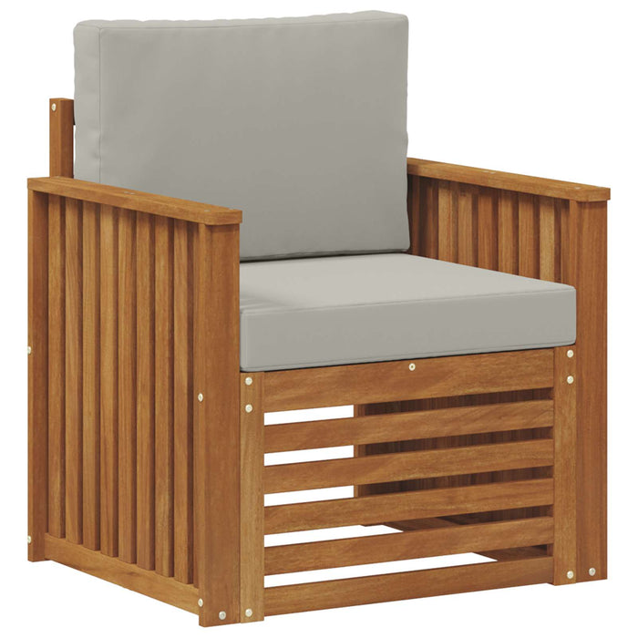 Canapea de exterior Lemn de acacia solid și poliester natural - WALTI WALTI