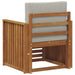 Canapea de exterior Lemn de acacia solid și poliester natural - WALTI WALTI