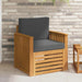 Canapea de exterior Lemn de acacia solid și poliester natural - WALTI WALTI