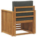 Canapea de exterior Lemn de acacia solid și poliester natural - WALTI WALTI