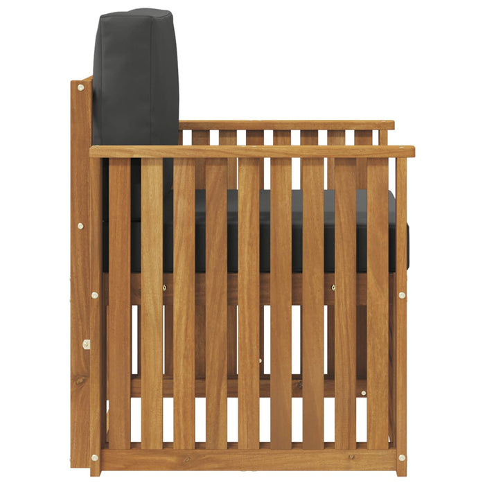 Canapea de exterior Lemn de acacia solid și poliester natural - WALTI WALTI