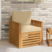 Canapea de exterior Lemn de acacia solid și poliester natural - WALTI WALTI
