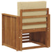 Canapea de exterior Lemn de acacia solid și poliester natural - WALTI WALTI