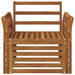 Canapea de exterior Lemn Solid de Acacia natural - WALTI WALTI