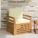 Canapea de exterior Lemn de acacia solid și poliester natural - WALTI WALTI