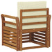Canapea de exterior Lemn de acacia solid și poliester natural - WALTI WALTI