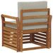 Canapea de exterior Lemn de acacia solid și poliester natural - WALTI WALTI
