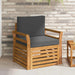 Canapea de exterior Lemn de acacia solid și poliester natural - WALTI WALTI