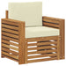 Canapea de exterior Lemn de acacia solid și poliester natural - WALTI WALTI