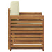Canapea de exterior Lemn de acacia solid și poliester natural - WALTI WALTI