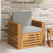 Canapea de exterior Lemn de acacia solid și poliester natural - WALTI WALTI