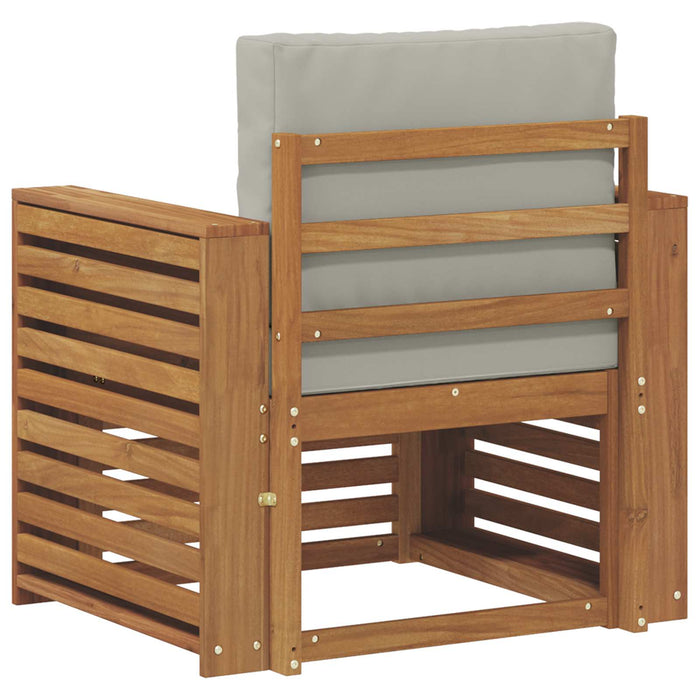 Canapea de exterior Lemn de acacia solid și poliester natural - WALTI WALTI