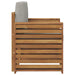 Canapea de exterior Lemn de acacia solid și poliester natural - WALTI WALTI