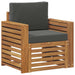 Canapea de exterior Lemn de acacia solid și poliester natural - WALTI WALTI