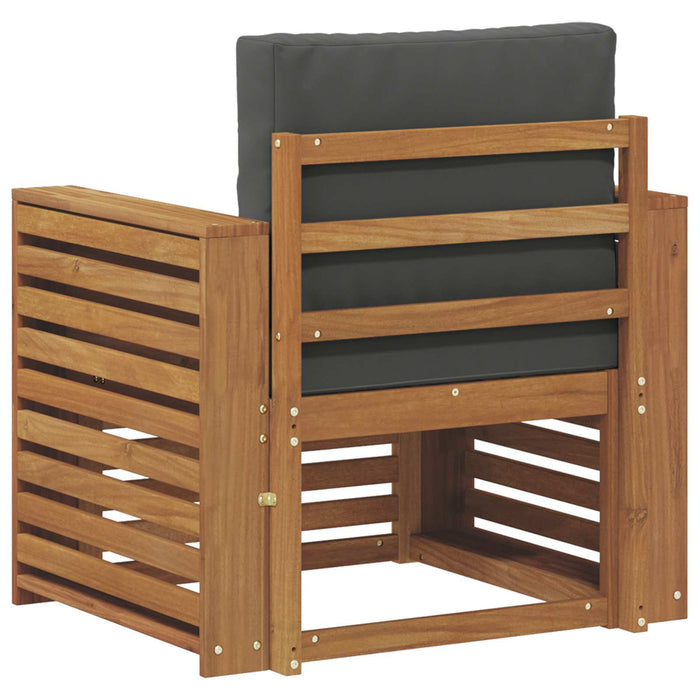 Canapea de exterior Lemn de acacia solid și poliester natural - WALTI WALTI