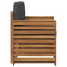 Canapea de exterior Lemn de acacia solid și poliester natural - WALTI WALTI