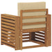Canapea de exterior Lemn de acacia solid și poliester natural - WALTI WALTI