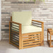 Canapea de exterior Lemn de acacia solid și poliester natural - WALTI WALTI