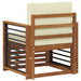 Canapea de exterior Lemn de acacia solid și poliester natural - WALTI WALTI