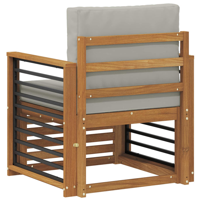 Canapea de exterior Lemn de acacia solid și poliester natural - WALTI WALTI