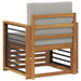 Canapea de exterior Lemn de acacia solid și poliester natural - WALTI WALTI