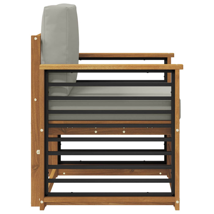 Canapea de exterior Lemn de acacia solid și poliester natural - WALTI WALTI